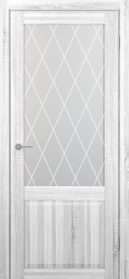 Межкомнатные двери ST24 ДО матовое ромб крупный