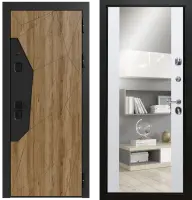 Входные двери Сталлер 3К90 ЮР-33 Дуб санремо - ЮР10 RAL 9003