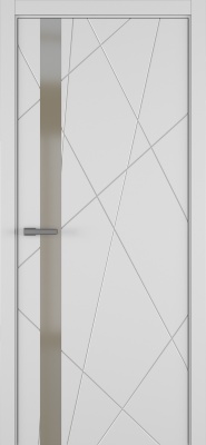 Межкомнатные двери Chaos ДО ART Lite бронза мат.