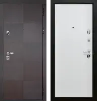 Входные двери Альба ЮР13 Венге черный - ЮР14 ZB Белый