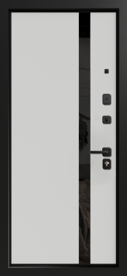 Входные двери Рейн 3К90 TOR ЮР-36 (с номером квартиры) Грин - ЮР22 ZB Белый