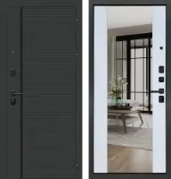 Входные двери M103 ФЛП-19 Черная шагрень - ФЛЗ-32 Velluto Bianco AG 700