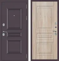 Входные двери M53 с фрезеровкой Букле опал - ФЛ-10 Дуб Сонома светлый