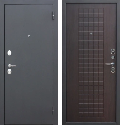 Входные двери Гарда муар 8 мм Черный муар Венге