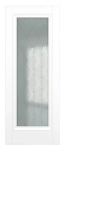 Межкомнатная дверь Неаполь ДО Baguette B1 Сатинато с рисунком ромб