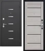 Входные двери Гарда муар Царга Лазер Черный муар Лиственница мокко