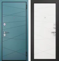 Входные двери F1 FAMILY ECO PP E-130 Верде - Е-130 Белый софт