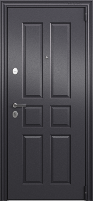 Входные двери DELTA LT MP VDM-1 Темно-серый букле графит - СК-10 Бьянко