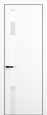 Межкомнатные двери Квалитет К2 Lacobel White Pure Белый матовый
