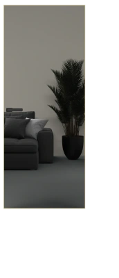 Межкомнатные двери Elen INVISIBLE Вставка зеркало (внутри)