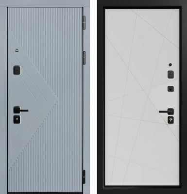 Входные двери Тринити 3К90 TOR ЮР-37 RAL 7011 - H-67 ZB Белый