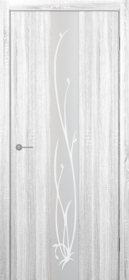 Межкомнатные двери ST13 ДО зеркало матовое с рис.