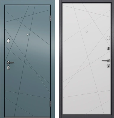 Входные двери X5 PP САМУРАЙ X6-26 Верде - X6-26 Бьянко