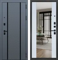 Входные двери M102 ФЛП-97 Velluto Oscure AG 710 - ФЛЗ-32 Velluto Bianco AG 700