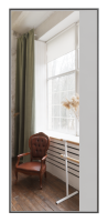 Входные двери Сталлер Comfort 3K ЮП-21 Латте (ZB855-2) - ЮП-15 (декоративная зеркальная вставка) ZB Белый