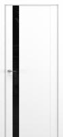 Межкомнатные двери S26 ДО Lacobel Black Classic Белый матовый