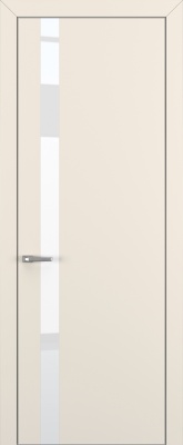 Межкомнатные двери Квалитет К2 Lacobel White Pure Матовый крем