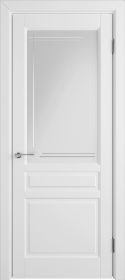 Межкомнатные двери К2 COLORIT ДО матовое с фрезеровкой полосы