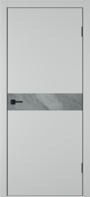 Межкомнатные двери Urban H Вставка Marble grey Steel