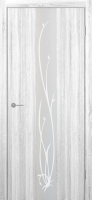 Межкомнатная дверь ST13 ДО зеркало матовое с рис.