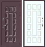 Входные двери M65 ТЕРМО с фрезеровкой Букле опал - ФЛТ-6 Velluto Bianco AG 700