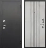 Входные двери Nova серебро Антик серебро Белый ясень