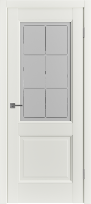 Межкомнатные двери E2 ДО Crystal Cloud MidWhite