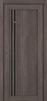 Межкомнатные двери S22 ДО Lacobel Black Classic Дарк вуд