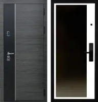 Входные двери Сталлер 3К90 ЮР9 Венге серый - ЮР-42 зеркало ZB Белый