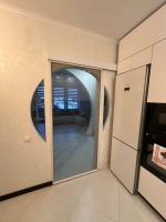 Перегородка Loft eco Белый муар, Стекло тонированное бронза