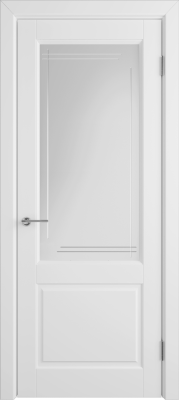 Межкомнатные двери К1 COLORIT ДО матовое с фрезеровкой полосы