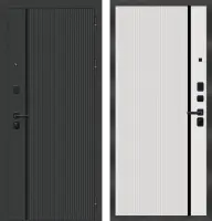 Входные двери M9 ФЛП-39 Черная шагрень - ФЛП-39 Velluto Bianco AG 700