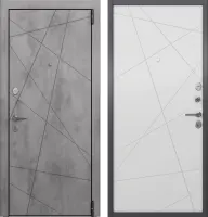 Входные двери LF3 PP U-26 Бетон тёмный - U6-26 Бьянко
