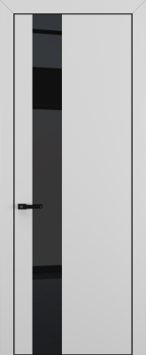 Межкомнатные двери Квалитет К3 Lacobel Black Classic Матовый серый