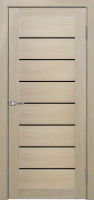 Межкомнатные двери 21S(р) Lacobel черный лак Лиственница крем