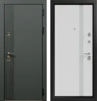 Входные двери Вивара 3К90 ШП-1 RAL 7021 - ЮР22 RAL 9003