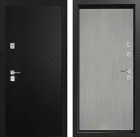 Входные двери Сталлер Comfort 3K ЮП-19 ZB 999-2 Черный кварц - ЮП-13 Капучино