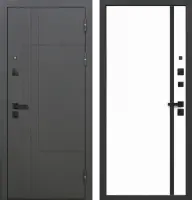 Входные двери 9 см Smart 4 RAL 7024 Эмалит белый