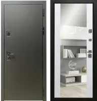 Входные двери Стило 2 3К90 Без фрезеровки Лофт Графит - ЮР10 ZB Белый