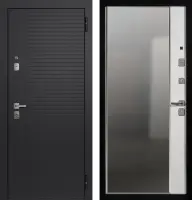Входные двери TR 13 ЮП-17 ZB 999-2 Черный кварц - ЮП-15 (зеркало) ZB Белый