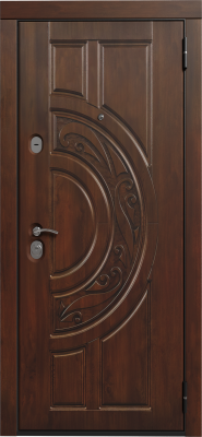 Входные двери Луна 3К90 ХФ-23 Дуб темный - П-8 Дуб темный