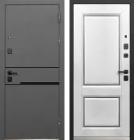 Входные двери Luxor Классика Сатин муар 7024 Эмалит белый