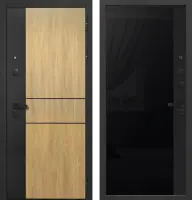 Входные двери 9 см Smart 2 Дуб мадейра янтарь Сатин черный