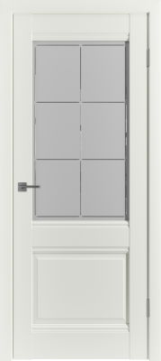 Межкомнатные двери EC2 ДО Crystal Cloud MidWhite