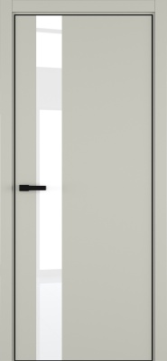 Межкомнатные двери H3 ДО ART Lite Lacobel White Pure Серый шелк эмаль RAL 7044
