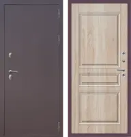 Входные двери M21 ТЕРМО металл Букле опал - ФЛТ-2 Дуб Сонома светлый