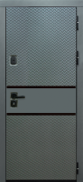Входные двери Акустика 2 3К90 ЮР21 TSBR 7021 - ЮР23 RAL 9003