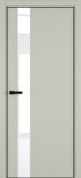 Межкомнатные двери H3 ДО ART Lite Lacobel White Pure Серый шелк эмаль RAL 7044