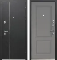 Входные двери Luxor Букле Черный Букле черный Велюр грей софт