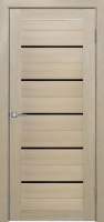 Межкомнатные двери 22S(р) Lacobel черный лак Лиственница крем